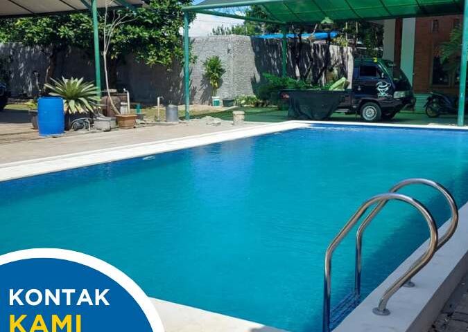 kolam renang biru bagus